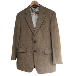 JOS A BANK Brown Sport Coat Blazer Size 41R Two Button Camel Hair